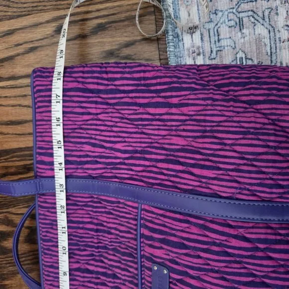 Vera Bradley Trimmed Laptop Tote in Impressionista Stripe - Picture 8 of 9